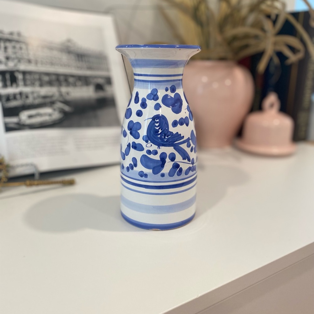 Blue and White Ceramic Vase